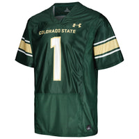 #1 Green Colorado State Rams Replica Football Jersey