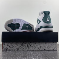Low Top Sneakers, White Green Gray Colorway, Leather Footwear, Lace Up Design, Casual Gift for Sneaker Fans