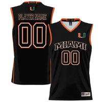 Miami Hurricanes NIL Pick-A-Player Lightweight Basketball Jersey - Black