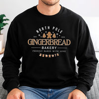 North Pole Cookie Christmas Crewneck, Gingerbread Bakery Sweatshirt, Adorable Holiday Baker Sweater, Retro Xmas Pullover, Festive Winter Present