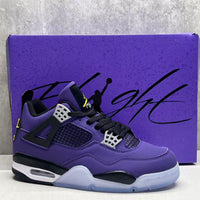 Mid Top Sneakers, Purple Black Colorway, Lace Up Design, Casual Gift for Sneaker Fans