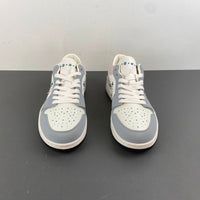 Low Top Sneakers, White Pink Gray Colorway, Lace Up Design, Casual Gift for Sneaker Fans