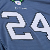 Seattle Seahawks Marshawn Lynch Blue 2010 Legacy Throwback Replica Jersey