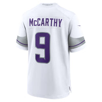 Minnesota Vikings J.J. McCarthy White Alternate Game Player Jersey