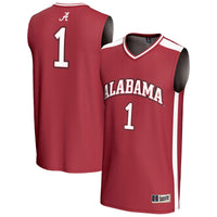 #1 Alabama Crimson Tide Lightweight Basketball Fashion Jersey - Crimson