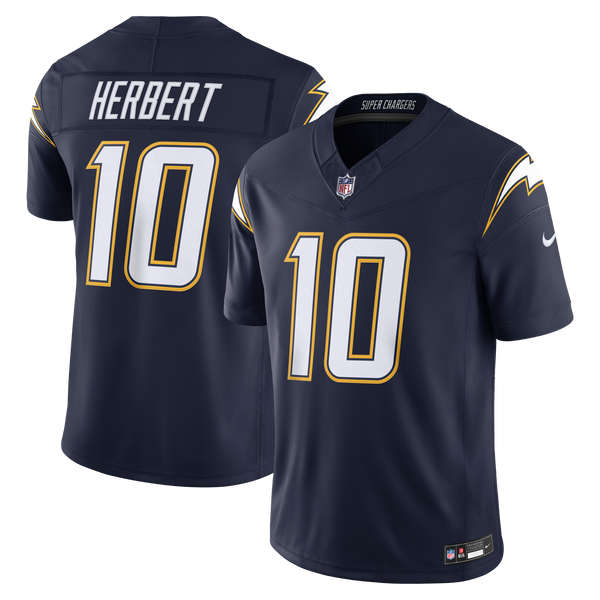 Los Angeles Chargers Justin Herbert Navy Alternate Super Chargers Stitched Limited Jersey