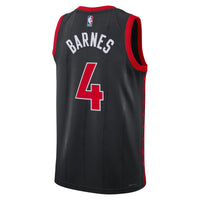 Toronto Raptors Statement Edition Swingman Jersey - Black - Scottie Barnes