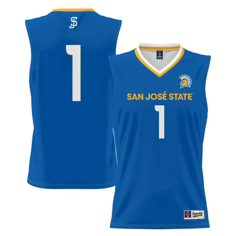#1 San Jose State Spartans Lightweight Basketball Jersey - Royal