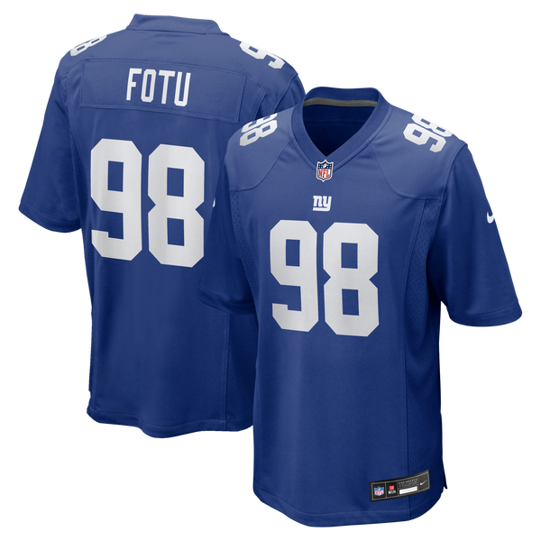 New York Giants Leki Fotu Royal Team Game Jersey
