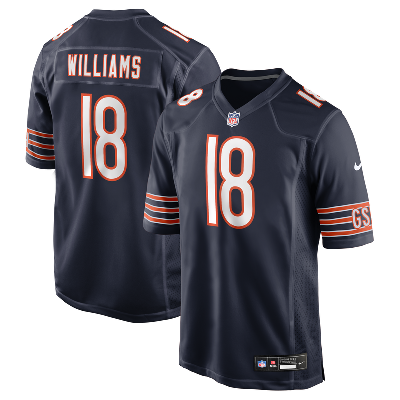 Chicago Bears Caleb Williams Navy Player Game Jersey