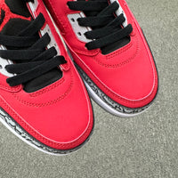 Low Top Basketball Shoes, Red Colorway, Lace Up Design, Casual Gift for Shoe Lovers