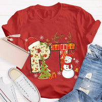 PT Snowman Graphic Tee, Physical Therapy Christmas Shirt, Physical Therapist Holiday T-Shirt, Winter Rehab Clinic Tee, PT Christmas Present