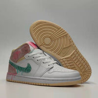 Sneakers, White Pastel Colorway, Lace Up Design, Casual Gift for Sneaker Fans