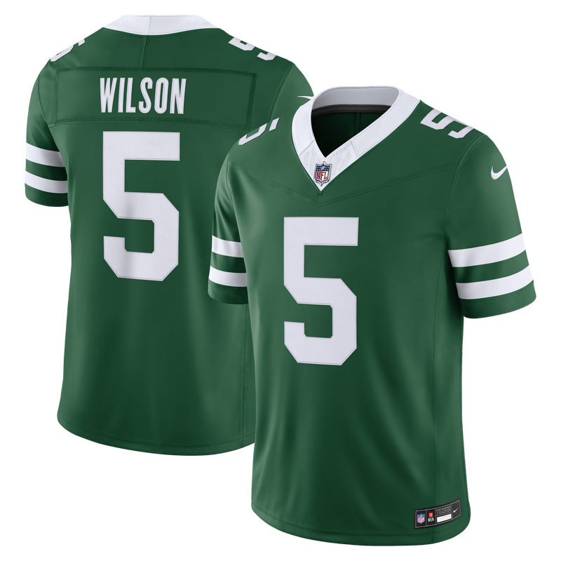 New York Jets Garrett Wilson Legacy Green Team Stitched Limited Jersey