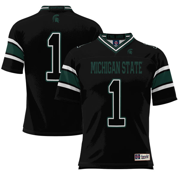 #1 Michigan State Spartans Endzone Football Jersey - Black