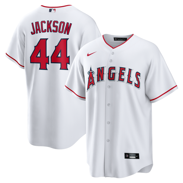 Los Angeles Angels Reggie Jackson White Home Retired Player Replica Jersey