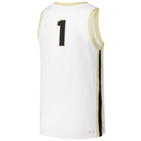 #1 Purdue Boilermakers Replica Basketball Jersey - White