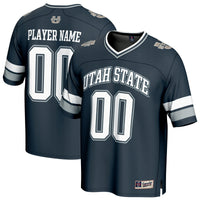 Utah State Aggies NIL Pick-A-Player Football Fashion Jersey - Navy