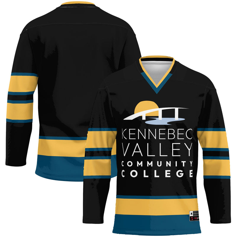 Kennebec Valley Community College Hockey Jersey - Black