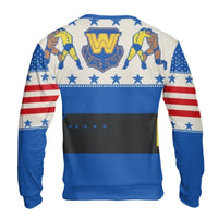Retro Pixel Art Wrestling Belt Sweatshirt, Wrestling Championship Ugly Sweater, Humorous Wrestling Ugly Christmas Sweater, Retro Xmas Crewneck
