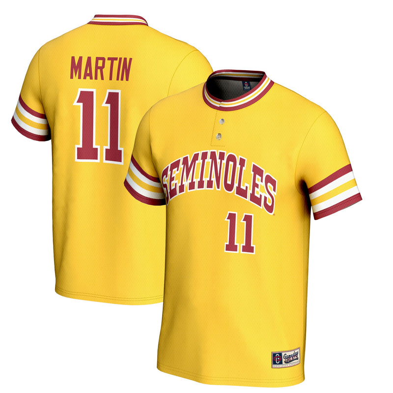 Mike Martin Gold Florida State Seminoles Lightweight Baseball Jersey