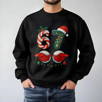 Candy Cane Pine Holiday Sweatshirt, 67 Christmas Sweatshirt, Humorous Meme Christmas Crewneck, Winter Xmas 67 Graphic Sweatshirt for Fans