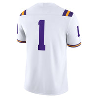 #1 LSU Tigers Game Jersey - White