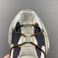 Low Top Sneakers, Blue Gray Colorway, Lace Up Design, Casual Gift for Sneaker Fans