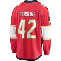 Florida Panthers Gustav Forsling Red Home Breakaway Player Jersey