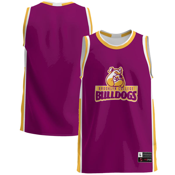 Brooklyn College Bulldogs Lightweight Basketball Jersey - Maroon