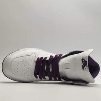 Sneakers, White Purple Colorway, Lace Up Design, Casual Gift for Sneaker Fans