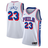 Philadelphia 76ers Association Edition Swingman Jersey - White - Lebron James