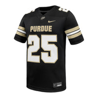 #25 Black Purdue Boilermakers Game Football Jersey