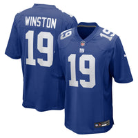 New York Giants Jameis Winston Royal Team Game Jersey