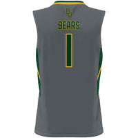 #1 Baylor Bears Lightweight Basketball Jersey - Gray