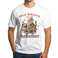 Humorous Kitten Cookie Tee, Christmas Cat Baking T-Shirt, Holiday Baker Shirt, Adorable Christmas Cat Lover T-Shirt, Festive Baking Graphic Tee