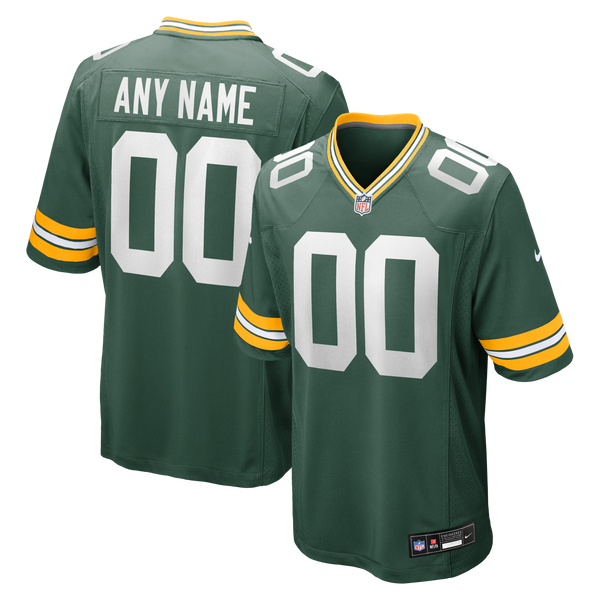Green Bay Packers Green Custom Game Jersey