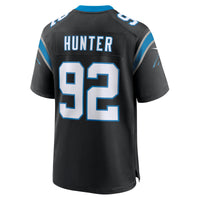 Carolina Panthers Lee Hunter Black Team Game Jersey