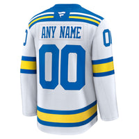 St. Louis Blues White Away Premium Custom Jersey