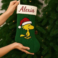 Velboa Holiday Stocking, Christmas Stocking, Comfy Fireplace Hanging Stocking, Festive Xmas Home Decor, Family Holiday Stocking Present