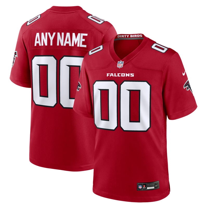 Atlanta Falcons Red Custom Game Jersey