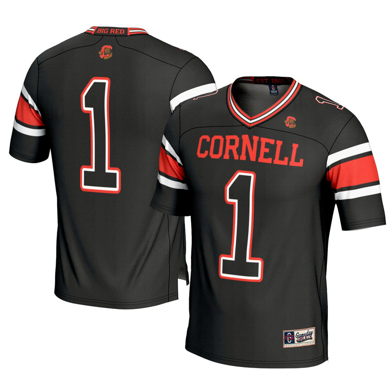 #1 Cornell Big Red Football Jersey - Black