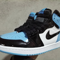 Sneakers, Black White Blue Colorway, Lace Up Design, Casual Gift for Sneaker Fans