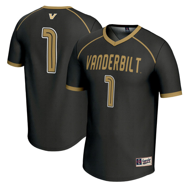 #1 Vanderbilt Commodores Lightweight Lacrosse Jersey - Black
