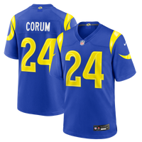 Los Angeles Rams Blake Corum Royal Game Jersey