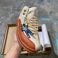 Retro Golf Shoes, Off White Brown Colorway, Lace Up Design, Casual Gift for Shoe Lovers