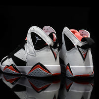 Sneakers, Gray Black Red Colorway, Lace Up Design, Casual Gift for Sneaker Fans