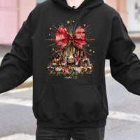 Greatest Present of All Hoodie, Nativity Scene Christmas Hoodie, Religious Christian Hoodie, Holiday Faith Hooded Sweatshirt, Xmas Present for Him