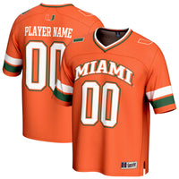 Miami Hurricanes Adult Lightweight Collegiate Football NIL Pick-A-Player Fashion Jersey - Orange