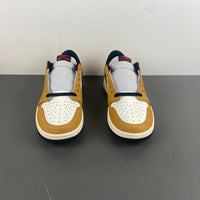 Low Top Sneakers, White Brown Colorway, Lace Up Design, Casual Gift for Sneaker Fans